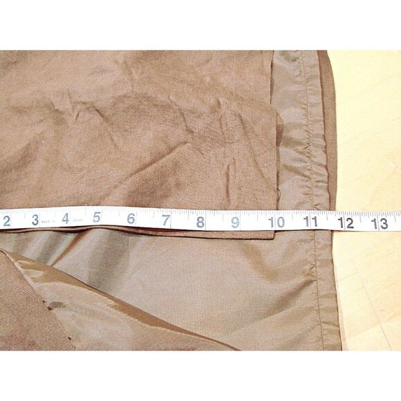 Coldwater Creek Linen Dress Suit and Jacket Brown Womens Sz 6 MOP Embellishments - Picture 12 of 15